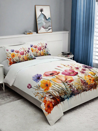 Chic Floral 3-Piece Duvet Cover Set – Elevate Your Home Décor