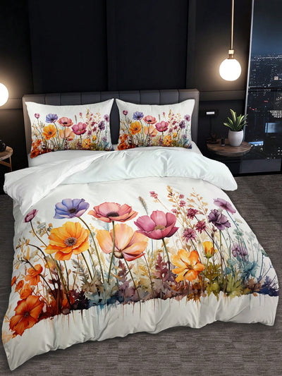 Chic Floral 3-Piece Duvet Cover Set – Elevate Your Home Décor