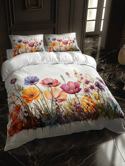 Chic Floral 3-Piece Duvet Cover Set – Elevate Your Home Décor