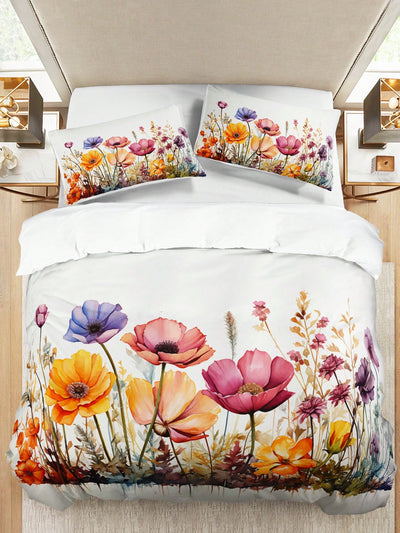 Chic Floral 3-Piece Duvet Cover Set – Elevate Your Home Décor