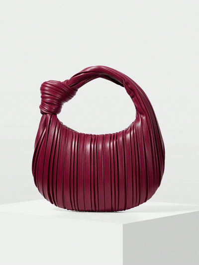 Chic Cloud Pleated Handbag: Elevate Your Style with Premium Solid Color