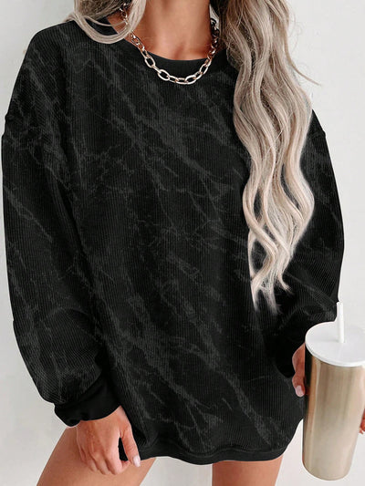 Chic & Edgy Casual Skull Print Pullover Sweatshirt