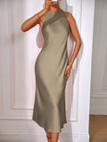 Color detail 27 of Chic Sleeveless Maxi Dress for Women - Elegant Long Dress by EMERY ROSE for dress styling