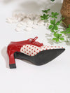 Stylish and Comfortable Red High Heel Ankle Boots for Work and Outdoor Wear