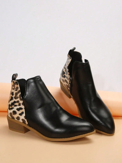 Chic European-American Style Women’s Classic Ankle Boots with Trendy Short Design