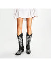 Wings of the West: Vintage Cowboy Boots for Women with a Chunky Heel and Wide Calf