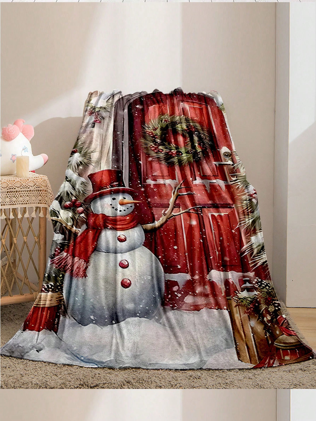 Introducing the Festive Christmas Blanket: a must-have for any cozy night in. Made with soft and durable materials, this versatile blanket is perfect for all seasons. Wrap yourself in comfort and style with our festive design, perfect for any holiday celebration.