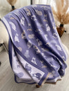 Charming Cat Jacquard Scarf: Cozy Faux Cashmere Accessory for Autumn/Winter