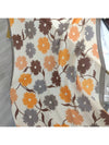 Elegant Versatile Scarf for Women: Thin Spring & Summer Gauze Shawl with Large Flower Design