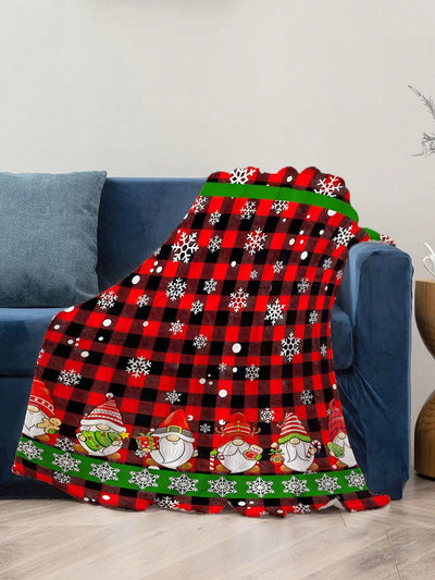 Cozy Up with Our Ultra-Soft Flannel Blanket - Festive Christmas Design, Perfect for All Sizes