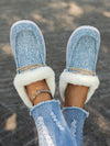 Cozy & Casual Women's Fleecy Blue Boots - Lightweight, Breathable & Anti-Slip!