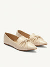 Glamorous Gold Knot-Decorated Pointed Toe Flat Loafers for Chic Summer Style