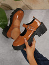 Retro Chic: Women's Platform Mary Jane Shoes with Ankle Strap - Perfect for Office, Weddings, and School Uniforms