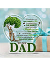 Heartfelt Acrylic Love Ornament - The Perfect Gift for Dad This Christmas & Thanksgiving