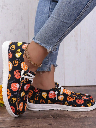 Wild and Stylish: Women's Leopard Print Lace-Up Sneakers for Halloween