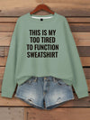 Trendy Slogan Sweatshirt for Women - Let Your Style Speak