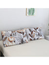 Chic Floral Retreat: 3-Piece Polyester Bedding Set with Duvet Cover & Pillowcases