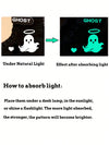 Glow-In-The-Dark Ghost Pattern High-Top Sneakers: Halloween Edition