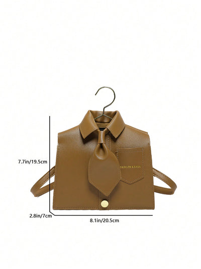 Playful Chic: Funny Collar-Shaped Crossbody Handbag for Fashion-Forward Women