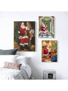 Whimsical Vintage Santa Claus Canvas Prints - Festive Wall Art for a Merry Christmas