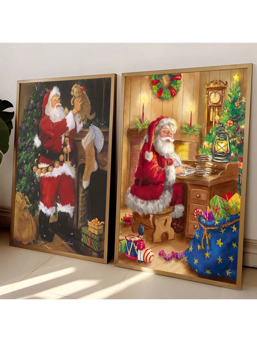 Add some festive cheer to your home with these Whimsical Vintage Santa Claus Canvas Prints! Featuring jolly and nostalgic images of Santa, these prints are perfect for adding a touch of vintage charm to your walls this holiday season. Spread the merry and bright with this festive wall art.