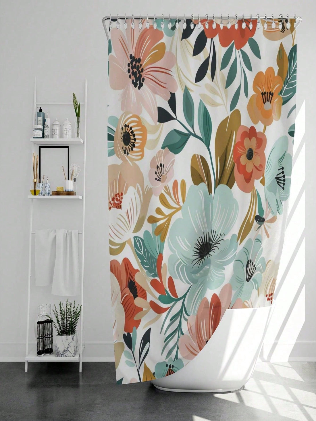 Add a splash of nature’s charm to your bathroom with this Elegant Flower Plant Patterned Waterproof Shower Curtain. Crafted to resist mildew, it keeps your space fresh and bright no matter the season. Perfect for fall and beyond, its graceful design brings a playful yet stylish touch that makes every shower feel like a stroll through a blooming garden. Easy to clean and water-friendly, this curtain combines beauty and practicality for a bathroom upgrade you’ll love.