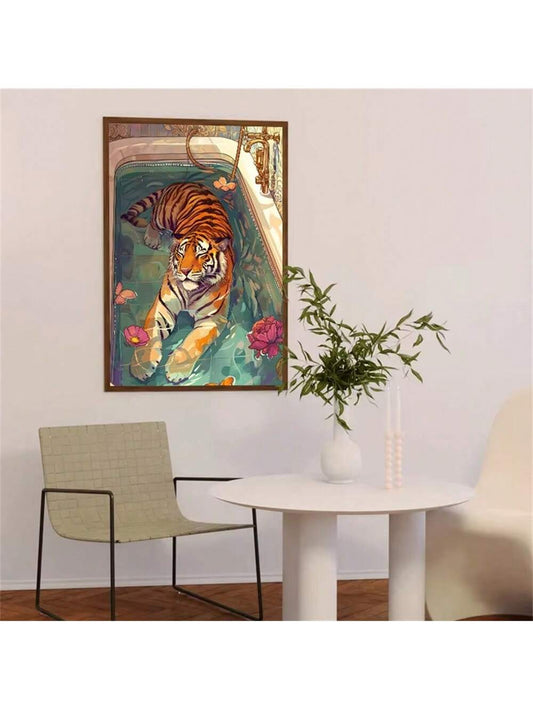 Wild Aesthetics: Colorful Animal Canvas Art Set for Vibrant Home Decor