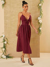 Elegant Front Tie Long Dress - Haute Couture Style for Every Occasion