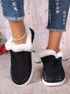 Cozy Chic: Women's Fleece-Lined Snow Boots with Fashion-Forward Beaded Fur Decor