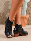 Sparkle and Shine: Women's Sequin Glossy Leather Splicing High Heel Boots