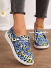 Wild and Stylish: Women's Leopard Print Lace-Up Sneakers for Halloween