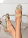 Chic & Comfy: Women's Bow-Detail Mary Jane Ballet Flats with Sparkling Upper