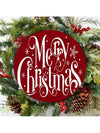 Festive Cheer: Merry Christmas Wooden Sign Plaque for Home Décor