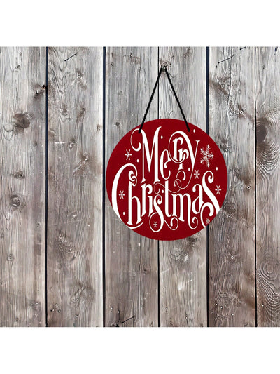 Festive Cheer: Merry Christmas Wooden Sign Plaque for Home Décor