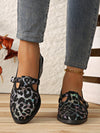 Chic Leopard Print Flat Sandals with Buckle - Comfort & Style for Every Step