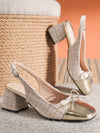 Chic Bow Tie High Heels for Women - Elegant Thick Heeled Sandals for Spring & Summer