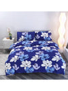 Cozy Geometric Floral Flannel Bedding Set - 3pcs Duvet Cover & Pillowcases