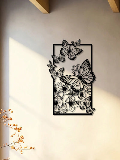 Enchanting Butterfly Floral Metal Wall Sculpture – A Stylish Touch for Your Home Décor