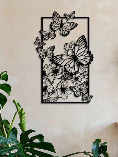 Enchanting Butterfly Floral Metal Wall Sculpture – A Stylish Touch for Your Home Décor