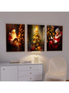 Charming Vintage Christmas Wall Art Set - Featuring Santa and Mrs. Claus