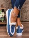 Classic Chic: Women's Flat Warm Casual Shoes - Stylish & Weather-Resistant Footwear