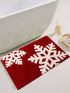 Festive Reindeer Bathroom Rug - Soft, Non-Slip, and Washable Christmas Decor