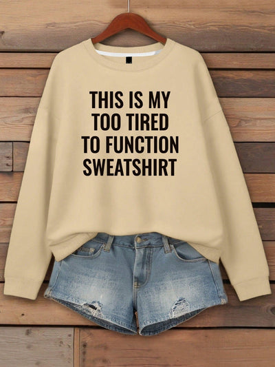 Trendy Slogan Sweatshirt for Women - Let Your Style Speak