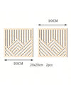 Elegant 3D Wooden Hollow Wall Art - Set of 2 Creative Decorative Panels