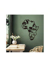 Elegant Metal African Eagle Map Wall Art - Stunning Interior Decor for Living Room & Bedroom