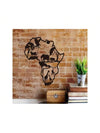 Elegant Metal African Eagle Map Wall Art - Stunning Interior Decor for Living Room & Bedroom