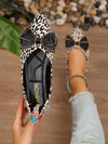 Chic Leopard Print Bow-Tie Flats: Stylish Comfort for Casual Days