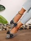 Chic Leopard Print Bow-Tie Flats: Stylish Comfort for Casual Days