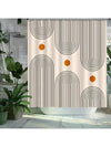 Boho Mid-Century Abstract Shower Curtain - 72x72 Inch Waterproof Design with Hooks