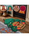 Festive Flannel Bath Mat - Christmas and Halloween Themed Rugs for a Cozy Holiday Touch